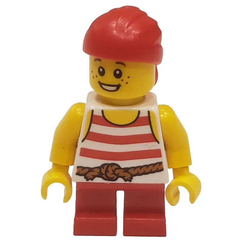 Pirate - Short Red Legs, Red Bandana