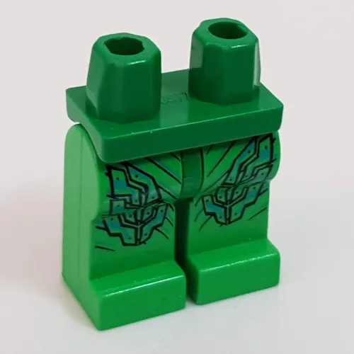 Hips and Bright Green Legs with Green Goblin Print