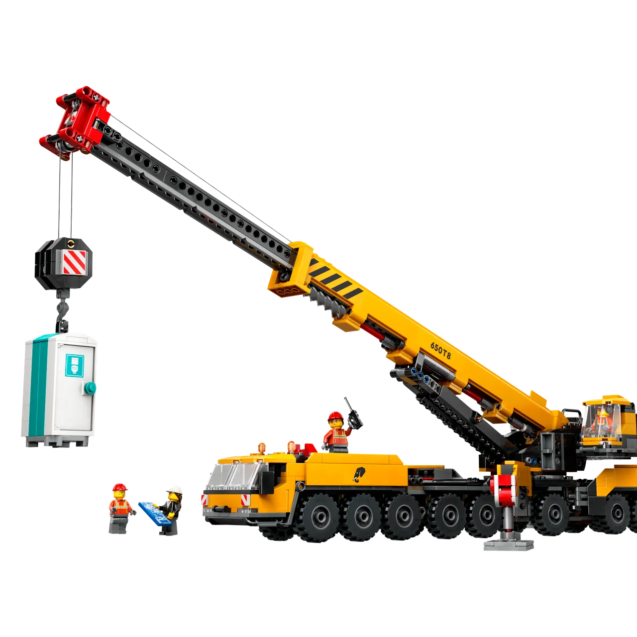 Yellow Mobile Construction Crane