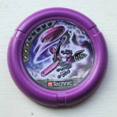 Large Figure Throwing Disk, Electro / Energy, 3 Pips, Electro Throwing Disk Print