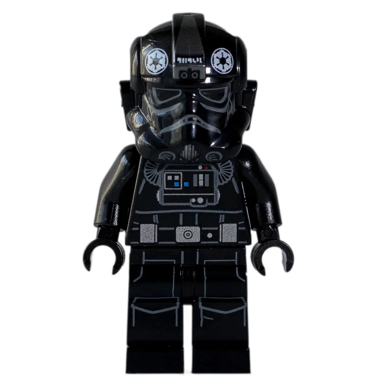 TIE Pilot, Printed Legs, 3 Silver Buckles on Belt