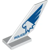 Tail Shuttle with Sky Police Logo print
