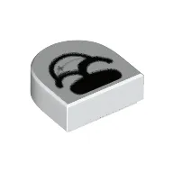 Half Circle with Dog Mouth Open with Star print