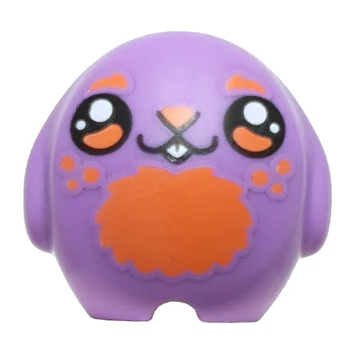 Pillow Plush Toy with Coral Chest, Teeth, Black Eyes print