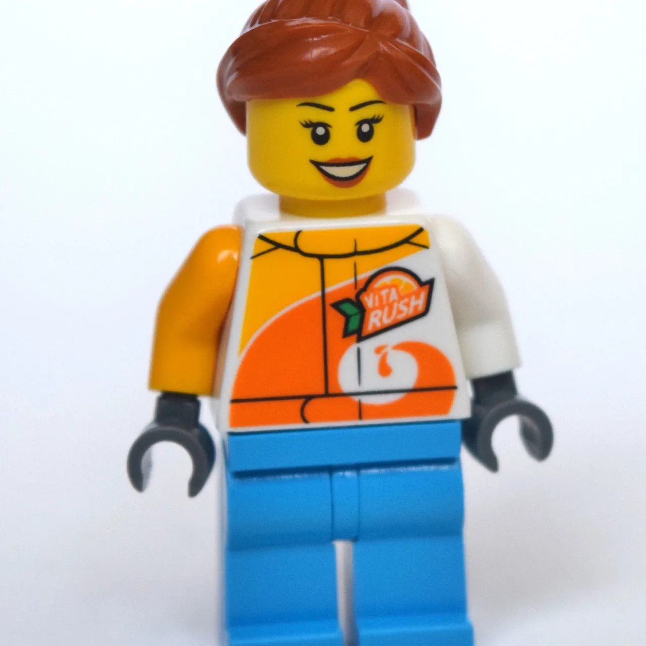 Woman, Vita Rush Jacket, Dark Azure Legs, Dark Orange Hair