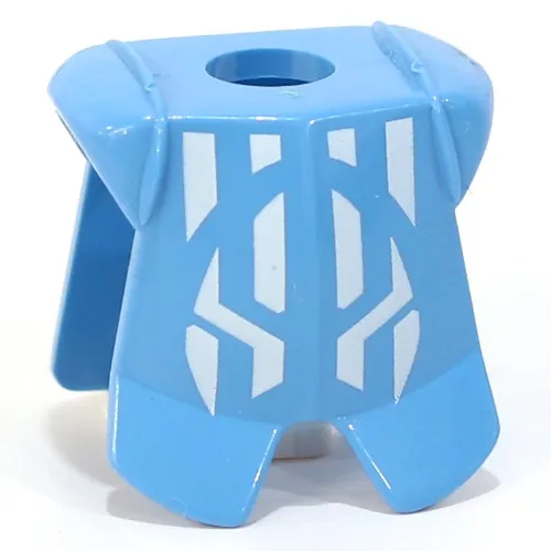 Minifig Neckwear Armor Breastplate with Leg Protection, Jayko Geometric Print