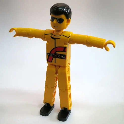 Technic Figure Yellow Legs, Yellow Top [Power Puller Driver]