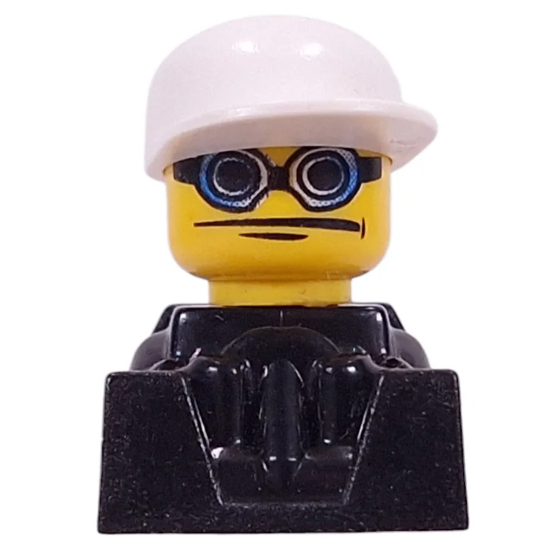 Green Racer. White Cap