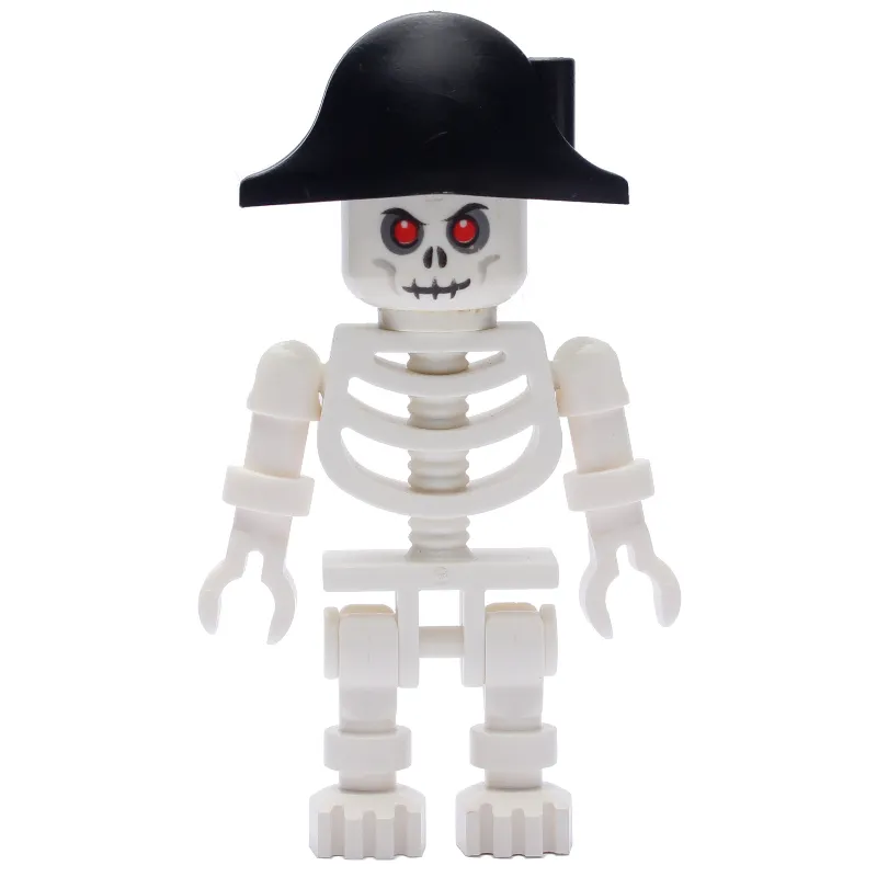 Skeleton, Red Eyes, Bicorne Hat