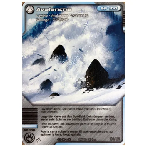 Trading Card, Ninjago Deck #2: 106 - Avalanche - International Version