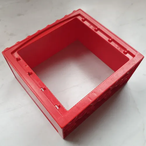 Duplo Building Door Frame / Entryway with Double Doorway and 4 x 8 Studs on Top