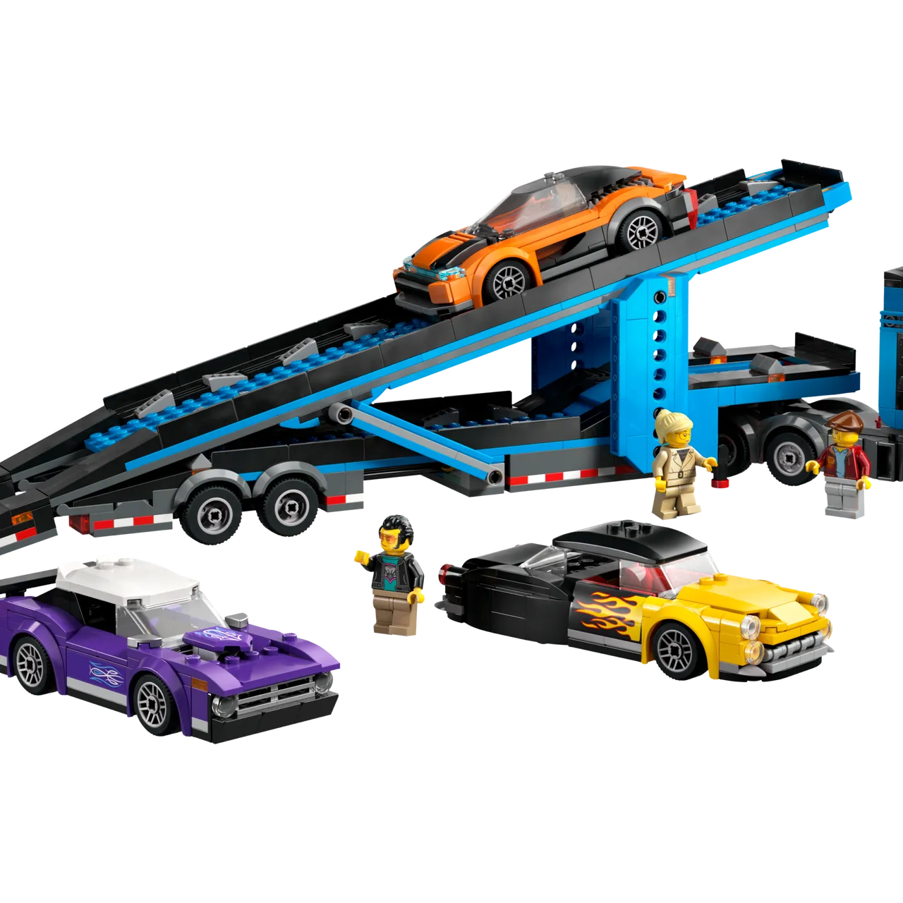 Car Transporter Truck with Sports Cars