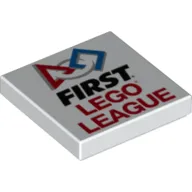 Tile 2 x 2 with FIRST LEGO League Logo Print