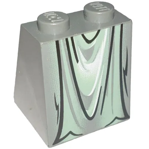 Slope 65º 2 x 2 x 2 with Bottom Tube with Marauders Statue Skirt Print