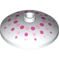 Dish 3 x 3 Inverted [Radar] With pink dots print