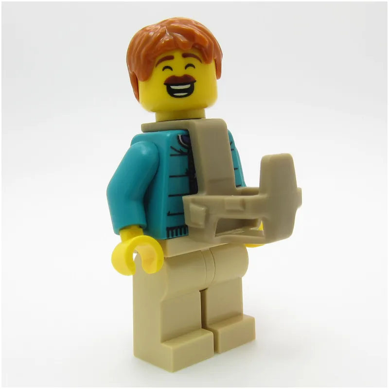 Camper, Dark Turquoise Torso, Tan Legs, Baby Carrier