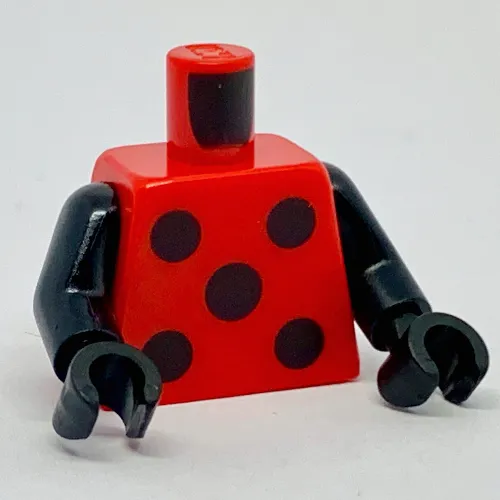 Torso 5 Black Spots Print, Black Arms and Hands