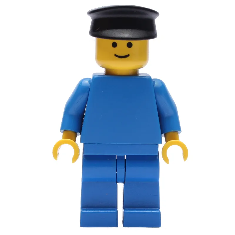 Man - Blue Torso, Blue Legs, Black hat
