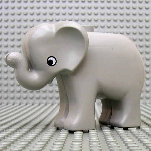 Duplo Animal Elephant Baby Standing, Round Eye Print
