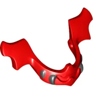 Headwear Accessory Visor / Chin Guard Elaborate with Black Fangs Print