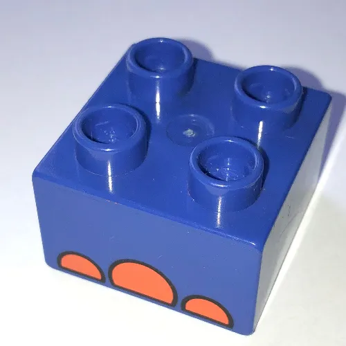 Duplo Brick 2 x 2 with Elephant Foot Print