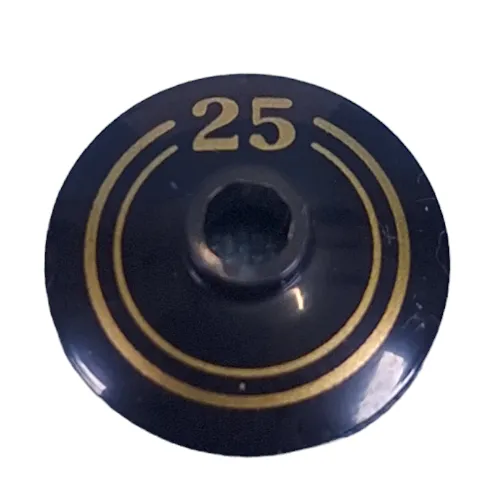 Dish 2 x 2 Inverted [Radar] with Gold '25', Circle print
