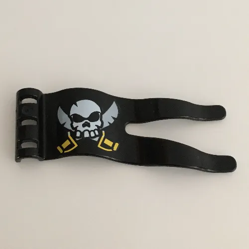 Duplo Flag Wavy 2 x 5 with Skull and Crossed Swords Print