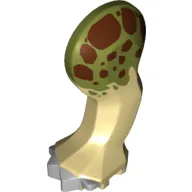 Animal Body Part, Dinosaur, Triceratops Leg, Left, Front, with Pin, Light Bluish Gray Nails and Reddish Brown and Olive Green Print