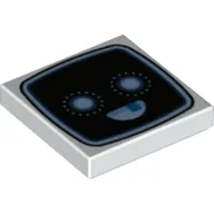 Tile 2 x 2 with Monitor Happy Face print