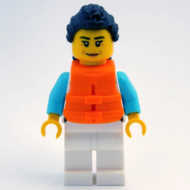 Ocean Explorer, White Suit, Orange Life Vest