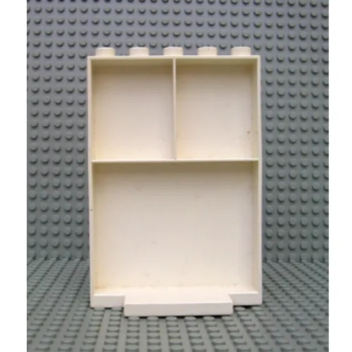Duplo Building Wall with Shelf Compartments and 5 Studs On Top