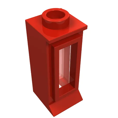 Window 1 x 1 x 2, Extended Lip, Hollow Stud [with Glass]