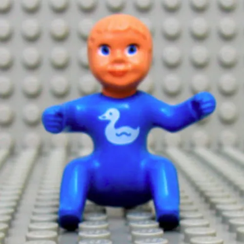 Belville Figure Baby, Nougat Hair, Duck Print