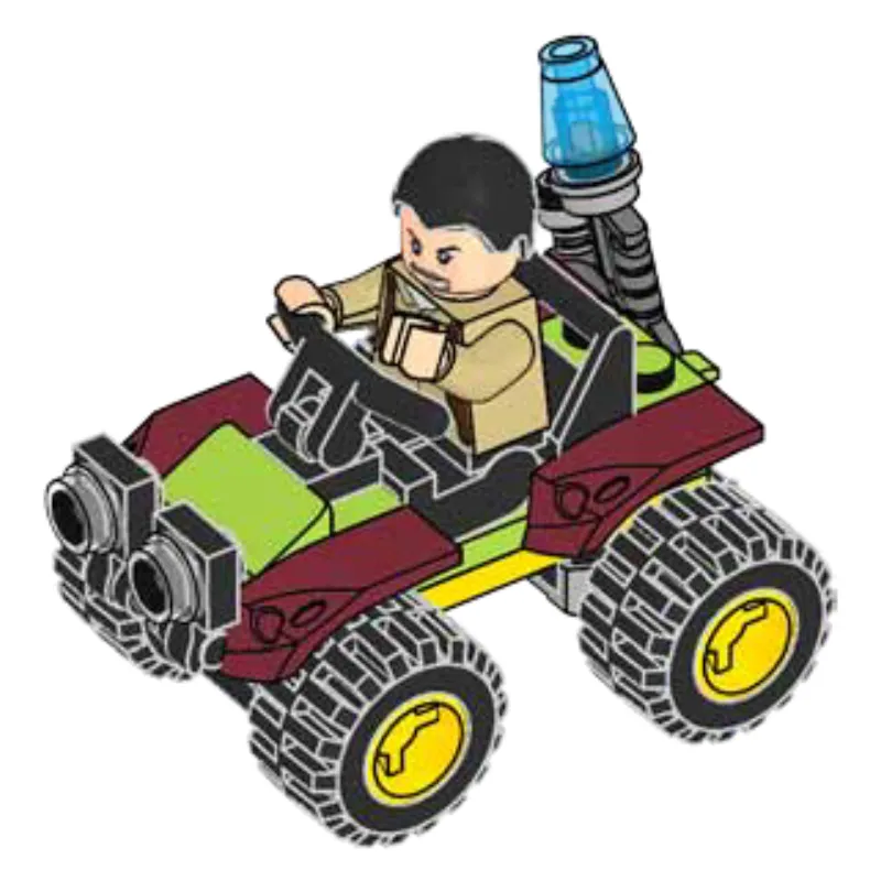 Vic Hoskins with Buggy