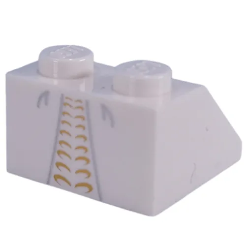 Brick Sloped 45° 2 x 2 with Wedding Dress Print