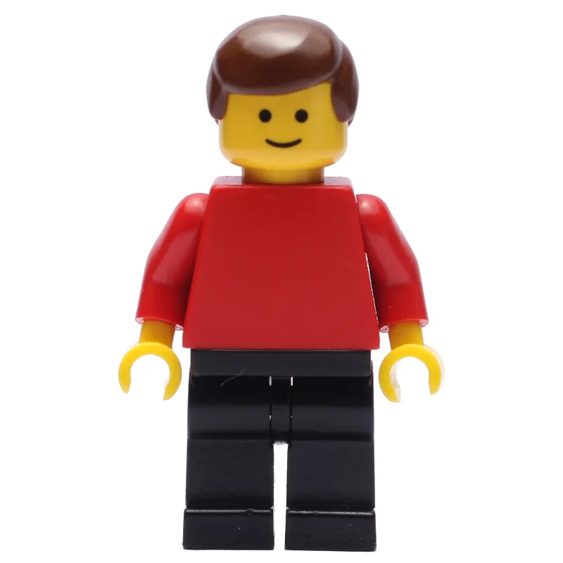 Man - Red Torso, Black Legs Brown Hair