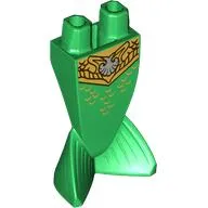 Tail, Merman / Mermaid with Gold Belt, Tan Shell print