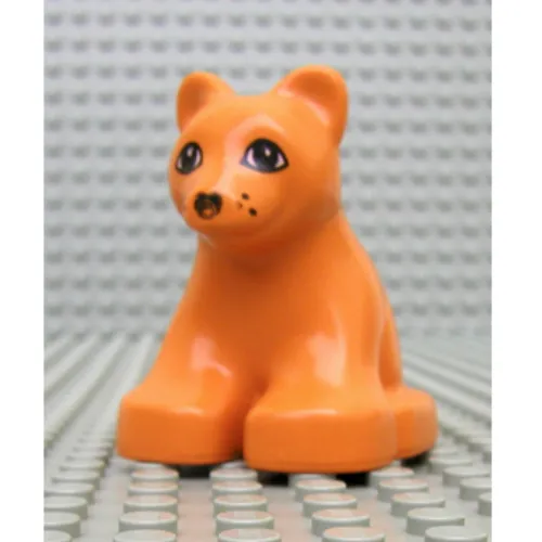 Duplo Animal Lion Cub with Eyes Print [No Base]