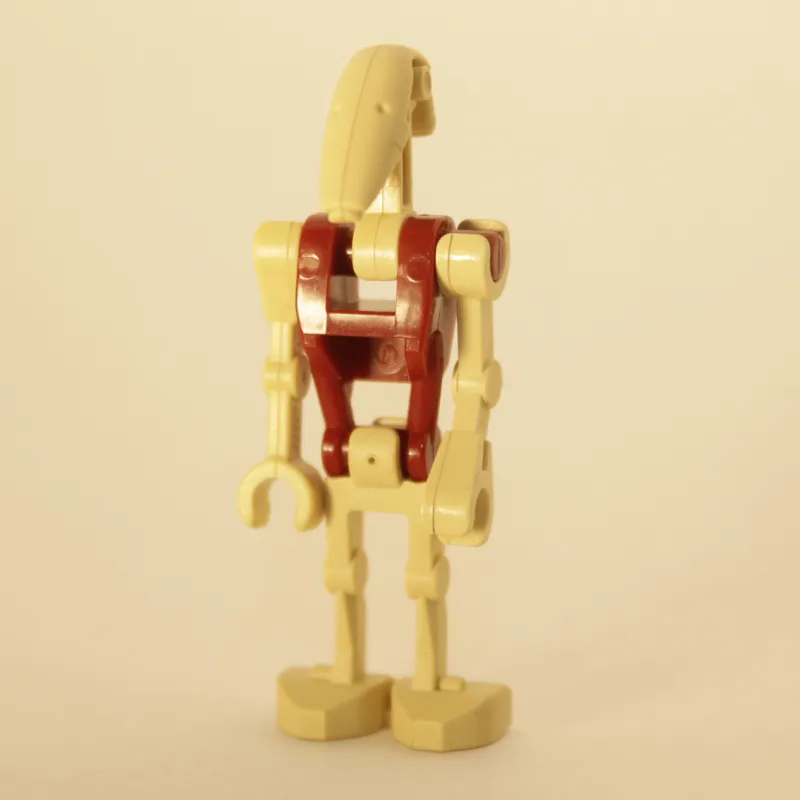 Battle Droid Security, Dark Red Torso, One Bent Arm, One Straight Arm