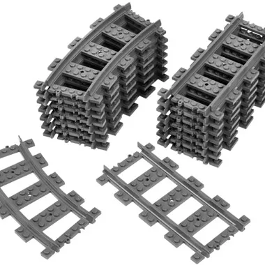 Straight and Curved Rails for RC Trains