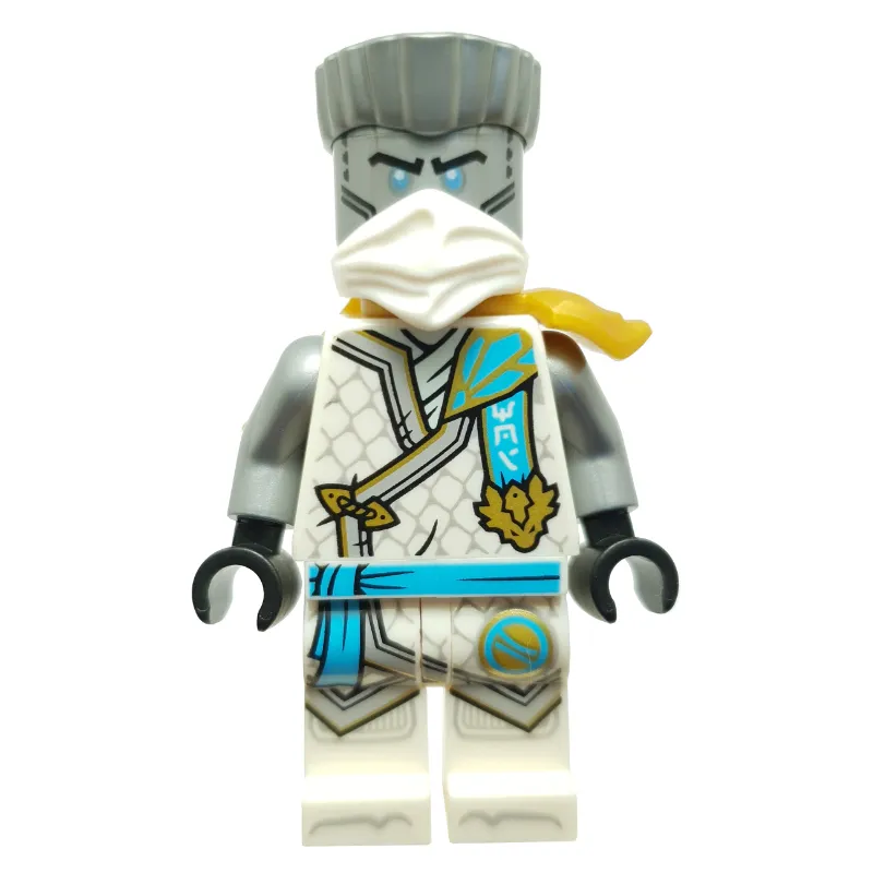 Zane, White Robes and Bandana, Shoulder Armor