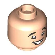 Minifig Head Russell, Back Eyebrows, Chin Dimple, Teeth Smile/Open Mouth Smile print