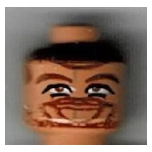 Minifig Head NBA Predrag Stojakovic Print [Blocked Open Stud]