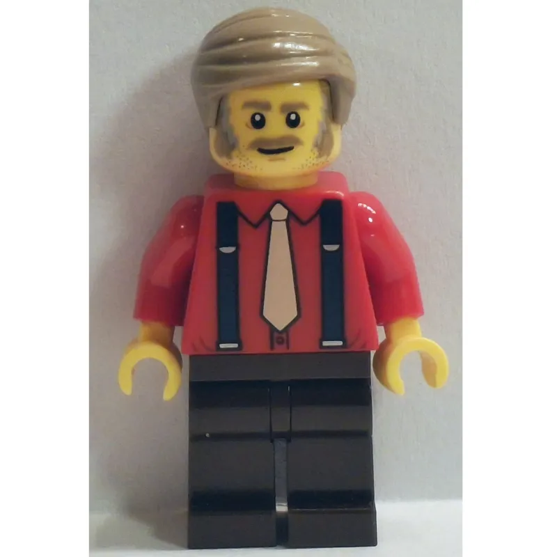 Passenger, Red Torso, Dark Brown Legs, Dark Tan Hair