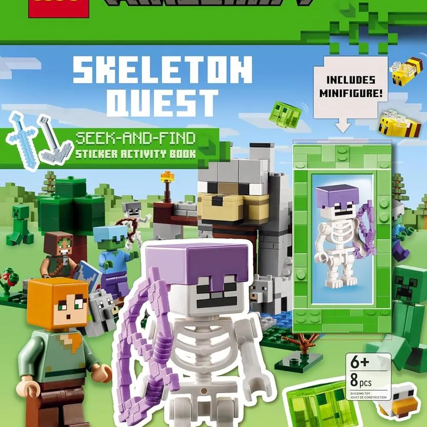Minecraft: Skeleton Quest: Seek-and-Find: Sticker Activity Book