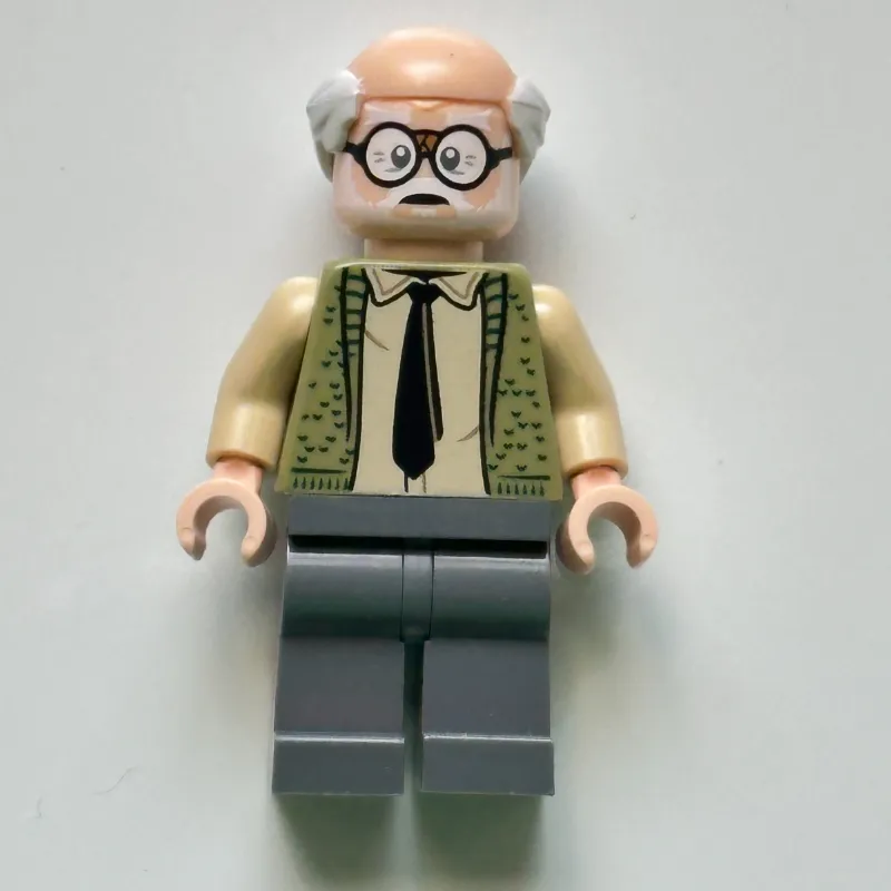 Ernie Prang, Olive Green Sweater, Dark Bluish Gray Legs