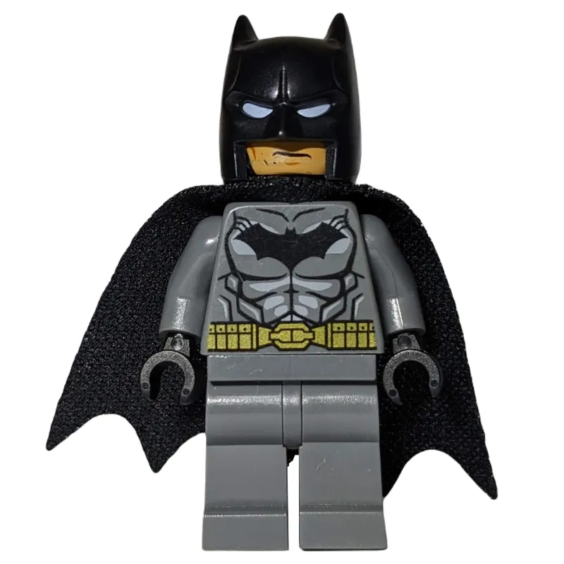 Batman, Dark Bluish Gray Suit, Black Cape and Cowl, Black Head, Dark Bluish Gray Legs, Small Batman Logo