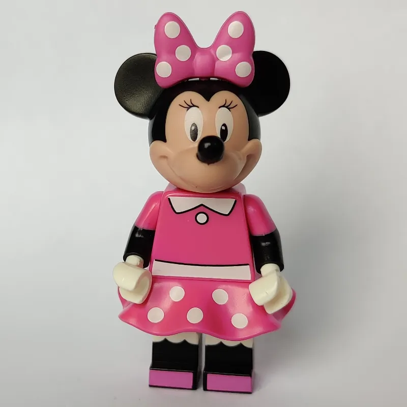 Minnie Mouse with Dark Pink with White Spots Dress and Bow (CMF)