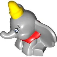 Animal, Elephant with Yellow Hat, Red Scarf Print (Dumbo)