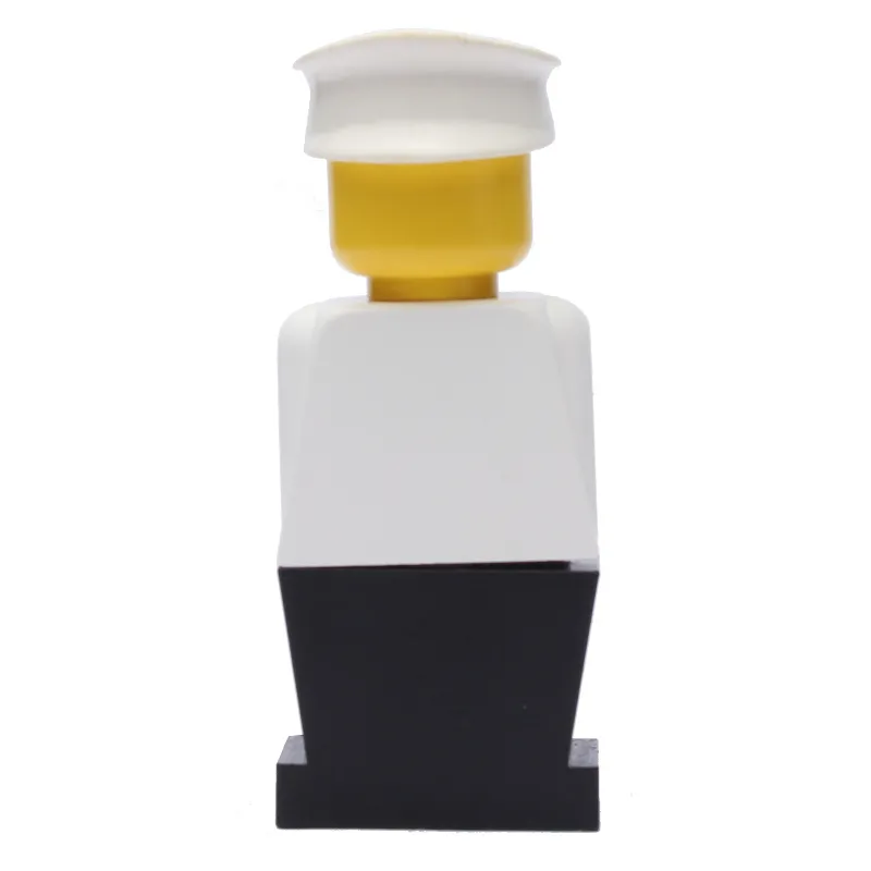 LEGOLAND White Torso, Black Legs, White Hat